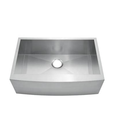 China Without Faucet Kitchen Sink Apron Fam 18 Gauge Kitchen Sinks Stainless Steel Handmade Bowl Sink for sale