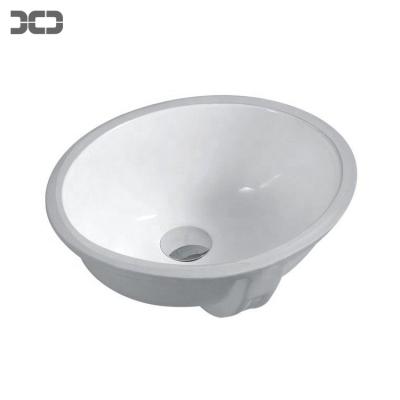 China Modern Pure White Oval Bathroom Sink Ceramic Undermount Toilet Vanity Top Basin Sinks for sale