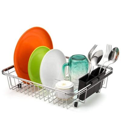 China Custom Viable Drain Rack Dish Rack Dish Rack Shelf Expandable Dish Rack For Kitchen Sink for sale