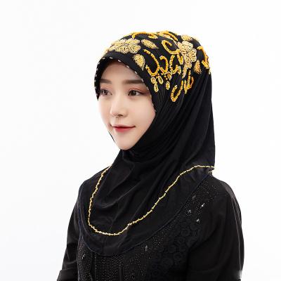 China Other spot wholesale/OEM beaded islamic women's handmade scarf dropshipping/Muslim headscarf for sale