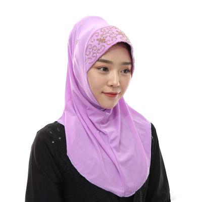 China Other Dropshipping/Muslim Headscarf From The Spot Wholesale/OEM Muslim Beaded Islamic Costume Women's Handmade Scarf for sale