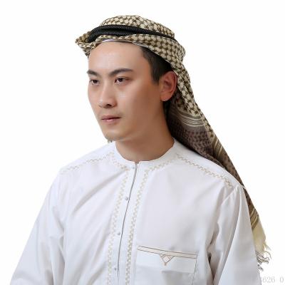 China RELIGION dropshipping/spot wholesale/dealing cotton islamic jacquard robe muslim men's headscarf for sale