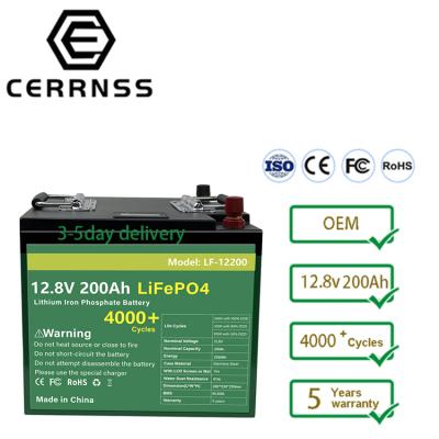 China Lithium Ion Deep Cycle 3000 Times 72v 48v 24v 12v 100ah 280ah 300ah 400ah Solar System Battery 200ah Lifepo4 Battery Pack 200Ah for sale