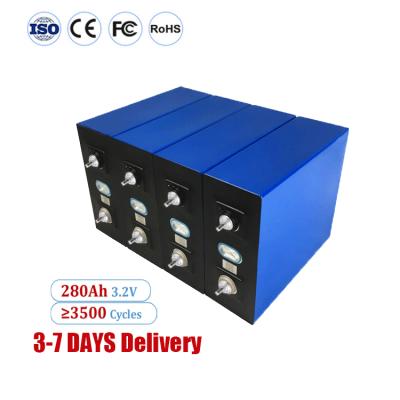 China OEM RV UPS BMS Grade A Cells 3.2V 12V 24V 48V 100ah 120ah 200ah 202ah 280ah Lifepo4 Solar Lithium Ion Batteries 50Ah/100Ah/200Ah/280Ah/300Ah/400Ah/500Ah for sale