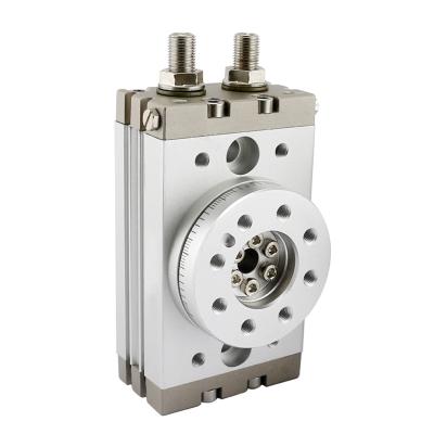 China Garment Shops SMC Type MSQB Series Air Rotary Cylinder , 0/180 Degree Swing Solid Pneumatic Rotary Table Actuator for sale