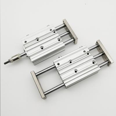 China Garment Shops MGPM20X20 MGPM20X25 MGPM20X50 MGPM20X75 MGPM20X100 MGPM12X125 Tri Rod Pneumatic Cylinder MGPL TCM TCL for sale