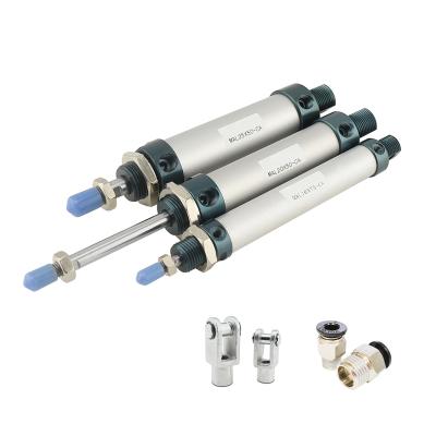 China Garment Shop CMA 20mm Bore 25-500 Load Single Rod Double Action Aluminum Alloy Small Spring Air Pneumatic Cylinder for sale