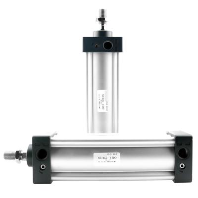 China Garment Shops SU Double Acting Type Series Aluminum 25mm-1000mm Load Pneumatic Cylinder With Available Accessories for sale