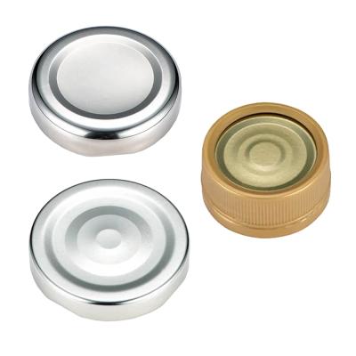 China Non Spill Metal Lids Metal Capsule Lids For Jars Metal Hook Cap for sale