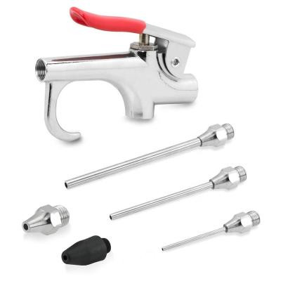 China Paint Zinc Alloy Air Compressor Tool Air Set Spray Gun 5 PCS Nozzle Accessory ZINC for sale