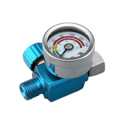 China MF07 Factory Blue Air Regulator Pressure Gauge For Spray Gun for sale