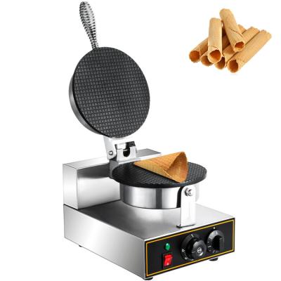 China Outdoor Electric Non-Stick Egg Roll Waffle Maker Single Round Waffle Making Machine Home Breakfast Commercial Ice Cream Cone China Manufucture for sale