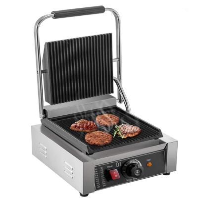 China Hotel 340*400*500mm Stainless Steel Iron Panini Cost Commercial Electric Burger Grill Griddle for sale