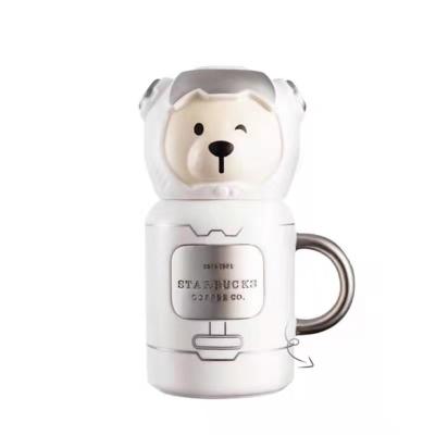 China Viable Bear Astronaut Mark Ceramic Cup Coffee Mug for sale