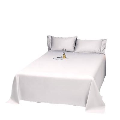 China Wholesale White Cotton TWILL Bed Sheet Hotel Bed Sheet for sale