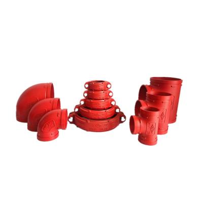 China Fire Fighting Svstem and Other Fields Ductile Cast Iron Pipe Fitting Grooved Rigid Coupling For Fire Fighting for sale