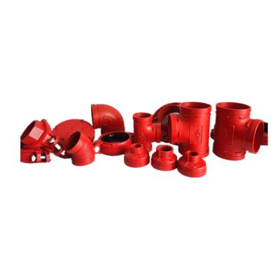 China Fire Fighting Svstem and Other Fields Galvanized Malleable Iron Pipe Fittings And Ductile Iron Grooved Coupling Pipe Fitting for sale