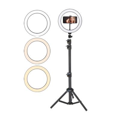 China Dimmable led ring light wholesales ring light for makeup 1.3m tripod stand ring light selfie ring light tripod for sale