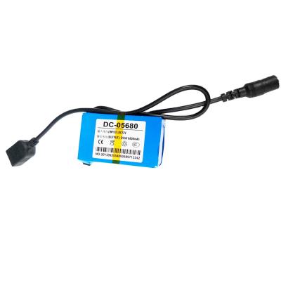 China Toys DC-05680 1800mAh 12V/5V 6800mAh 2 IN 1 Rechargeable Li-ion Polymer Battery For CCTV Camera LED Strips for sale