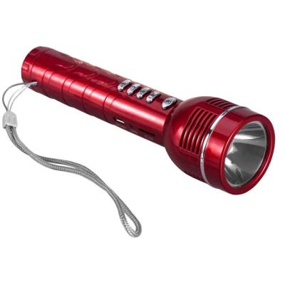 China L-538 PORTABLE sport light led flashlight torch with MP3 player and fm radio for sale