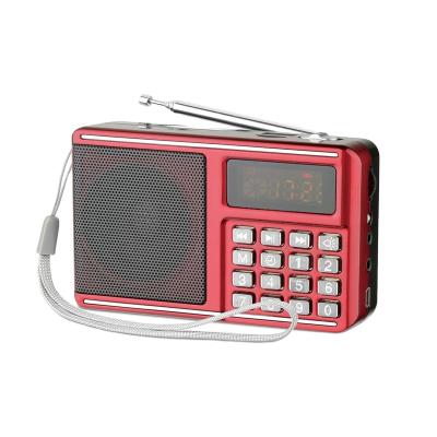 China Pocket PORTABLE high quality mini digital fm music player Hotsale radio speaker with different color choose station L-A168 for sale