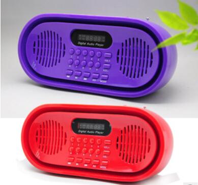 China PORTABLE portable fm radio mp3 music player with different color support tf card factory wholesale L-008 for sale