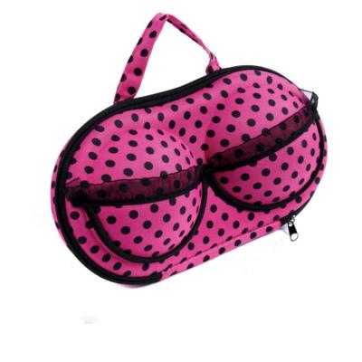 China Custom Dustproof Shockproof Waterproof Bra Storage Bag Hard EVA Bra Carrying Protective Case for Travel Ladies Underwear Bag for sale