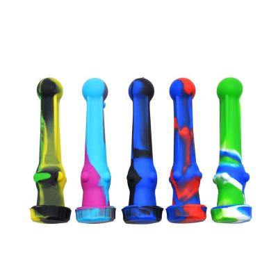 China Herb Weed Smoking Wholesale Multi Colors Pipe Accessories Silicone Smoking Pipe Tobacco Knocker Smoking Pipe Rubber Smoking Pipe Manufacturer One for sale