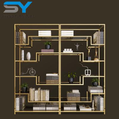 China Other Good Quality Living Room Furniture Rose Gold Shelf For Home SJ003 for sale