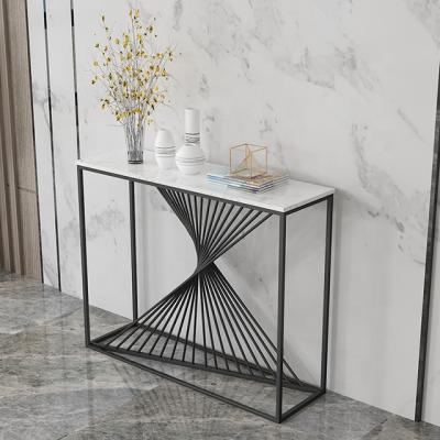 China Other new design modern console table with stainless steel base XG012 for sale