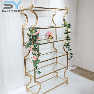 China Modern hot sale stainless steel furniture living room shelf SJ011 for sale