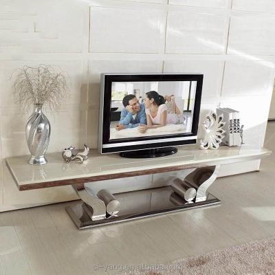 China Adjustable Modern Rotatable Metal LCD TV (Other) Glass Stand For Sale for sale