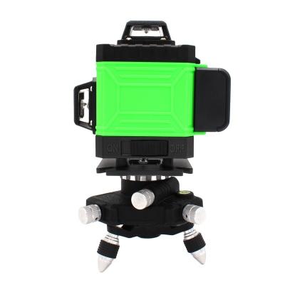 China Battery Power Green 16 Beam Laser Cross Line Levels 360 Rotary 4D Wholesale Price 12.5 x 11 x 13.5 cm for sale