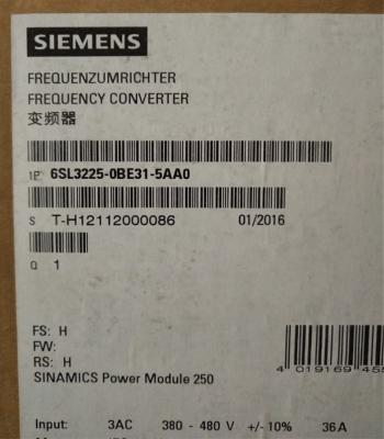 China NEW SIEMENS 6SL3225-0BE31-5AA0 SINAMICS G120 1PC PM 250 power supply module 6SL3225-0BE31-5AA0 for sale