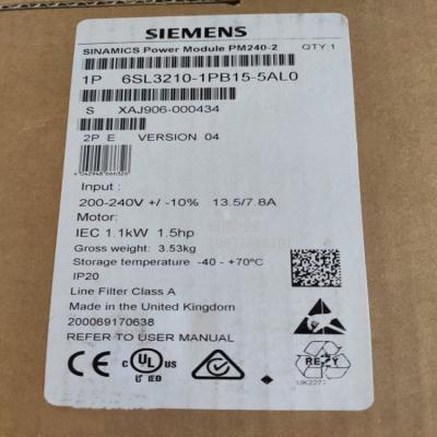 China NEW SIEMENS 6SL3210-1PB15-5AL0 SINAMICS 1PC PM240-2 6SL3210-1PB15-5AL0 power supply module for sale