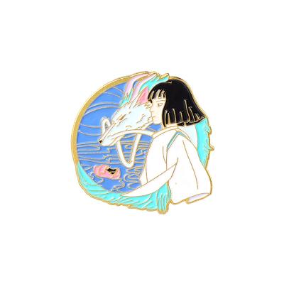 China Europe Japanese Anime Figures Pins Enamel Badges Cartoon Girls Jewelry Lapel Pins Custom For Fans Gifts for sale