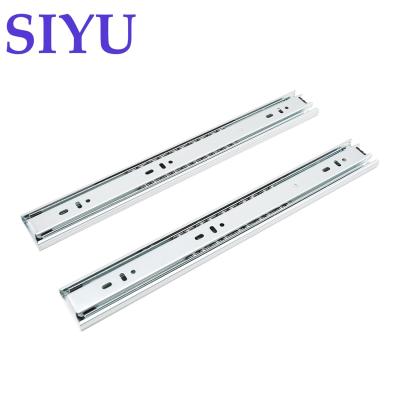 China 45mm Modern Soft Full Narrow Extension Drawer Slides Rails Kitchen Sliding Rail System for sale