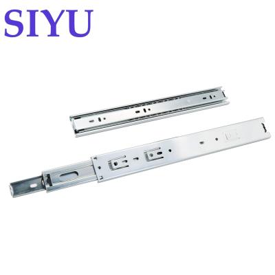 China Basket slide; Drawer slide; Sideboard rail; Tool Box Drawer Slides 45mm Ball Bearing Drawer 3 Fold Channels , Full Extension Drawer Slides Channels for sale