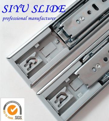 China Furniture Desk 45mm Ball Bearing Slide , Push To Open Mechanism for sale