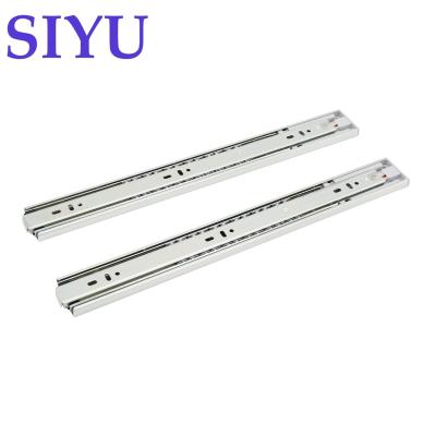 China 3 Times SIYU Ball Bearing Push Open Sideboard Drawer Slide Channel for sale