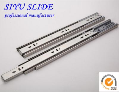 China Soft Narrow Furniture Desk 37mm Ball Bearing Telescopic Rail for sale