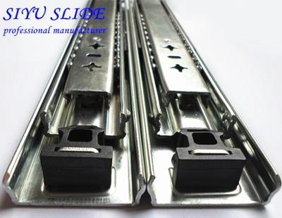 China Heavy Duty Industrial Use 53mm Metal Telescopic Slide , Ball Bearing Drawer Slide for sale