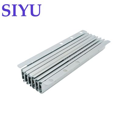 China Modern 7 Fold Ball Bearing Extension Table Slides , Metal Extension Dining Table Slides Mechanism for sale