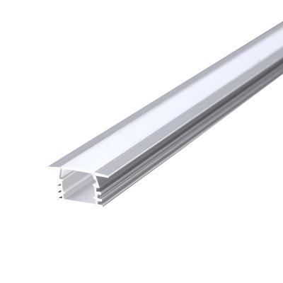 China Decorations Led Extrusion Aluminum Profile Recessed Channel With 17mm 12mm Width Led Strip For Led Ceiling / Wall Light for sale