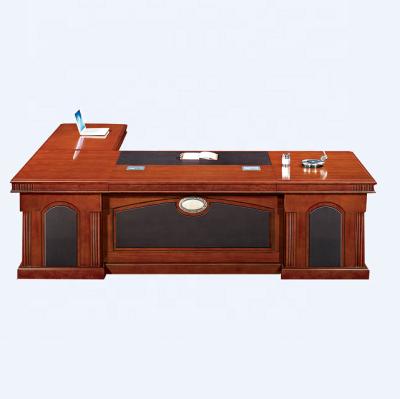 China Customized Luxury Wooden L Shaped Executive Desk Convertible Fashion Office Furniture for sale