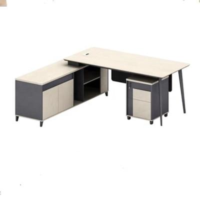 China Unique Modern Expandable High End Commercial Furniture Design Office Furniture Wooden Executive Office Manager Table Desk for sale