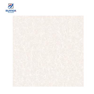 China Europe Best Price Pulati 600X600 Polished Porcelain White Loading Tiles Double Marble Look for sale