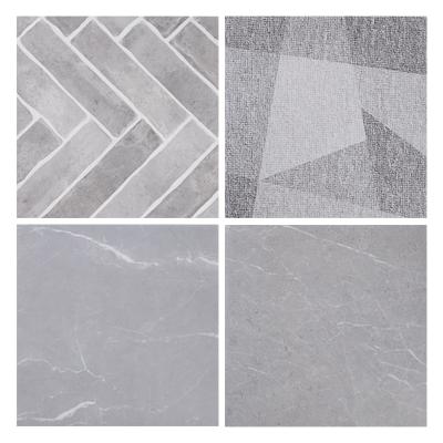 China Rustic Gray Rustic Look Cement Porcelain Non-Slip Tiles Loft Concrete Glazed Floor Tiles For Hallway for sale