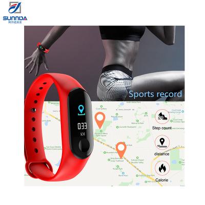 China GPS Navigation M3 Sport Ip67 Waterproof Smart Watch Fitness Heart Rate Smart Bracelet Wristband App Download for sale