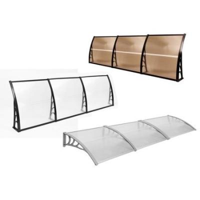 China Lightweight 240cm Polycarbonate Window Door Awning for sale